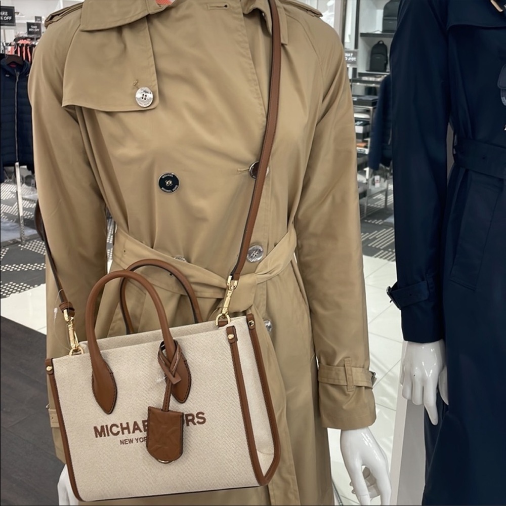 Michael Kors Mirella small shopper crossbody bag canvas - Picture 7 of 8